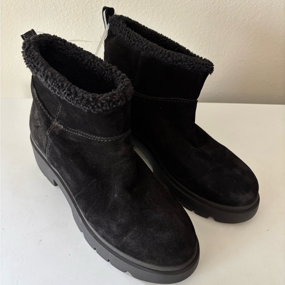 Steve Madden Hatcher Suede Lug Sole Boots size 10 M